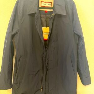 Hunter mid length thin lined jacket. Brand New with tags.